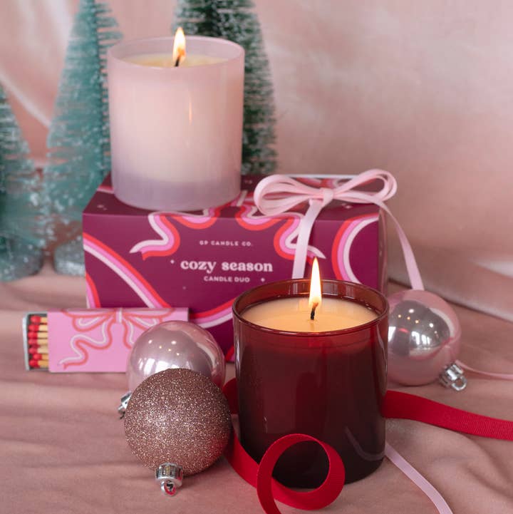 GP Candle Co. - Wholesale Jar/Filled Candle - Cozy Season Candle Duo2