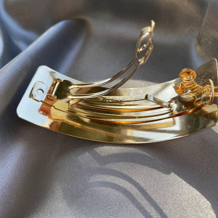 LadyJuneAccessories - Wholesale Hair Clip - Women's - Geometric Gold Hair Clip, Thick Hair, Hair Accessories1