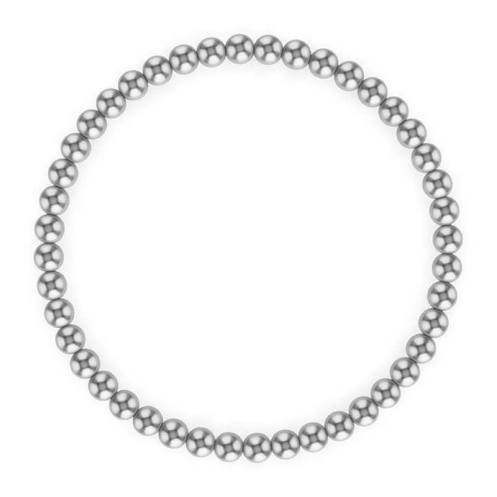 4MM Silver Ball Bracelet for wholesale on Faire
