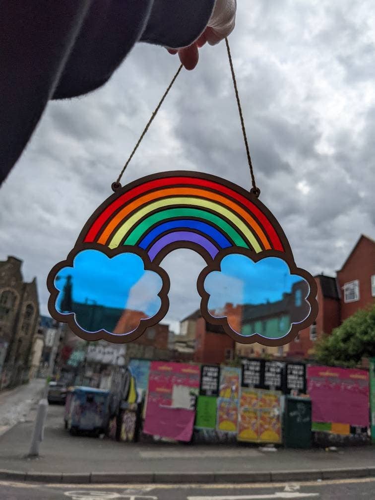 Bristol Design Forge Ltd – wholesale Suncatcher – Rainbow Stained Glass Window Hanging Pride LGBTQ+