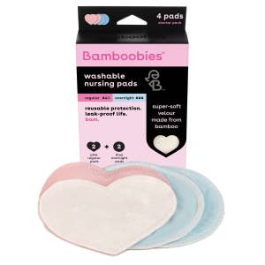 Organic Reusable Pads for Breastfeeding Bamboo Cloth Nursing Pad Essentials  for Breast Feeding Zero Waste First Time Mom Gifts 3 Sets 
