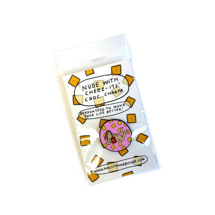 Molly Anne Bishop - Wholesale Individual Charm/Pendant - Cheez It Girl Croc Charm