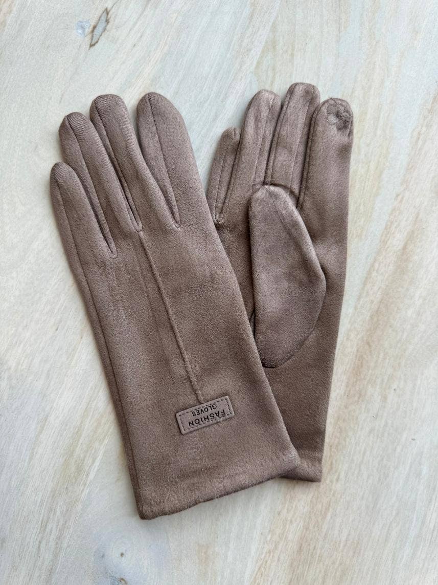 Cinnamon Creations – Luvas - Mulher por atacado – Luvas de Camurça Sintética GLO112