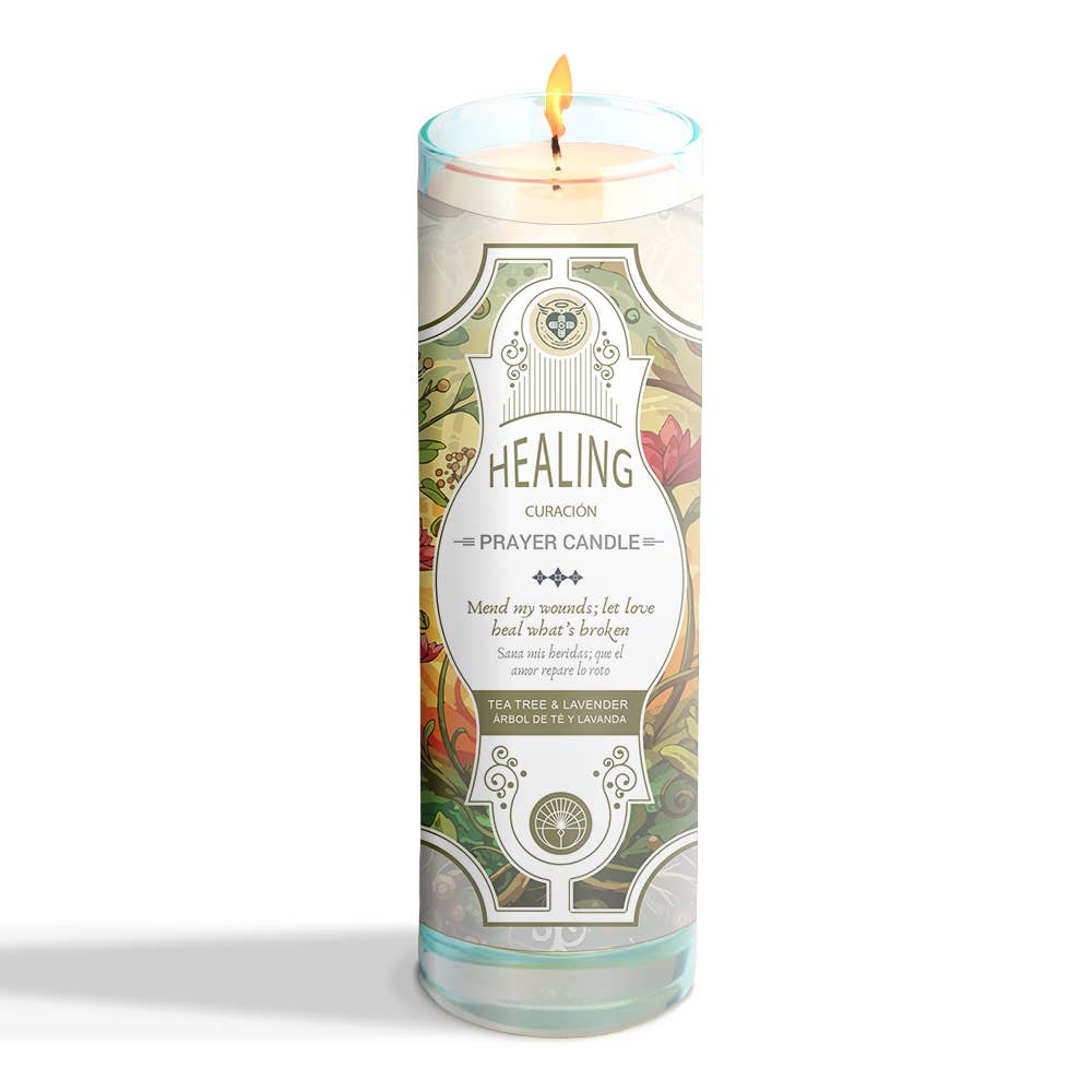 Designs by Deekay Inc. - Wholesale Votive Candle - Healing Prayer Candle 8" (9.5 oz)2