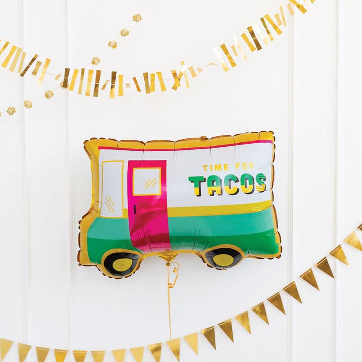 FST915 - Taco Truck Shaped Mylar Balloon for wholesale by My Mind’s Eye