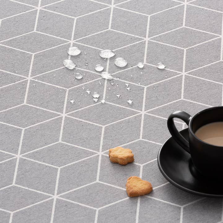 GAMUSI - Vendita all'ingrosso Tovaglie - Tovaglia impermeabile in cotone jacquard geometric LINE10