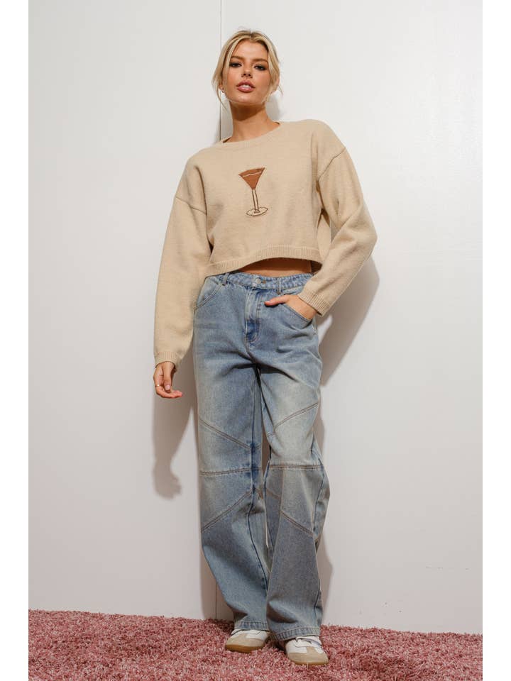 BONE ESPRESSO MARTINI SWEATER for wholesale on Faire