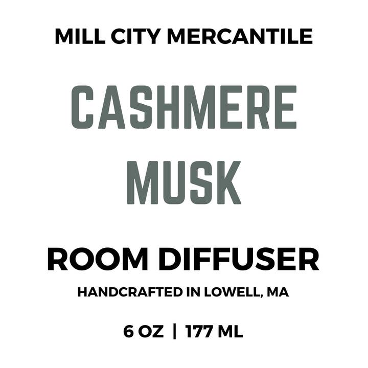 CASHMERE MUSK - ROOM DIFFUSER for wholesale by MILL CITY MERCANTILE