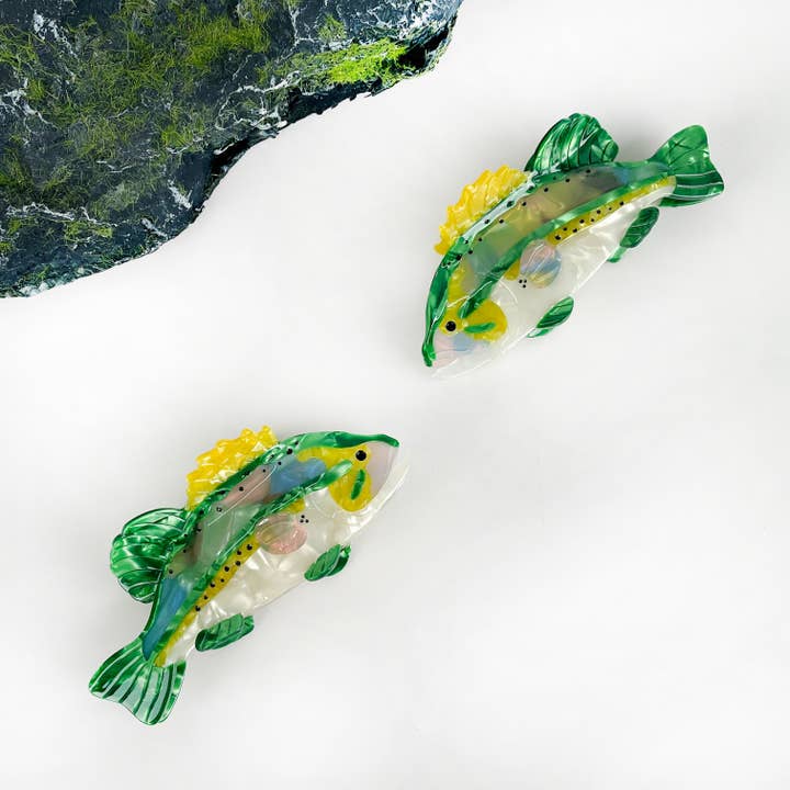 TheDivaSoap - Wholesale Hair Clip - Women's - Perch Claw Clip, Marine Animal Hair Clip
