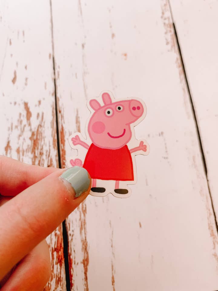 Pig Mini Sticker | Kids cartoon | Sticker rewards for wholesale by Jaxey Designs