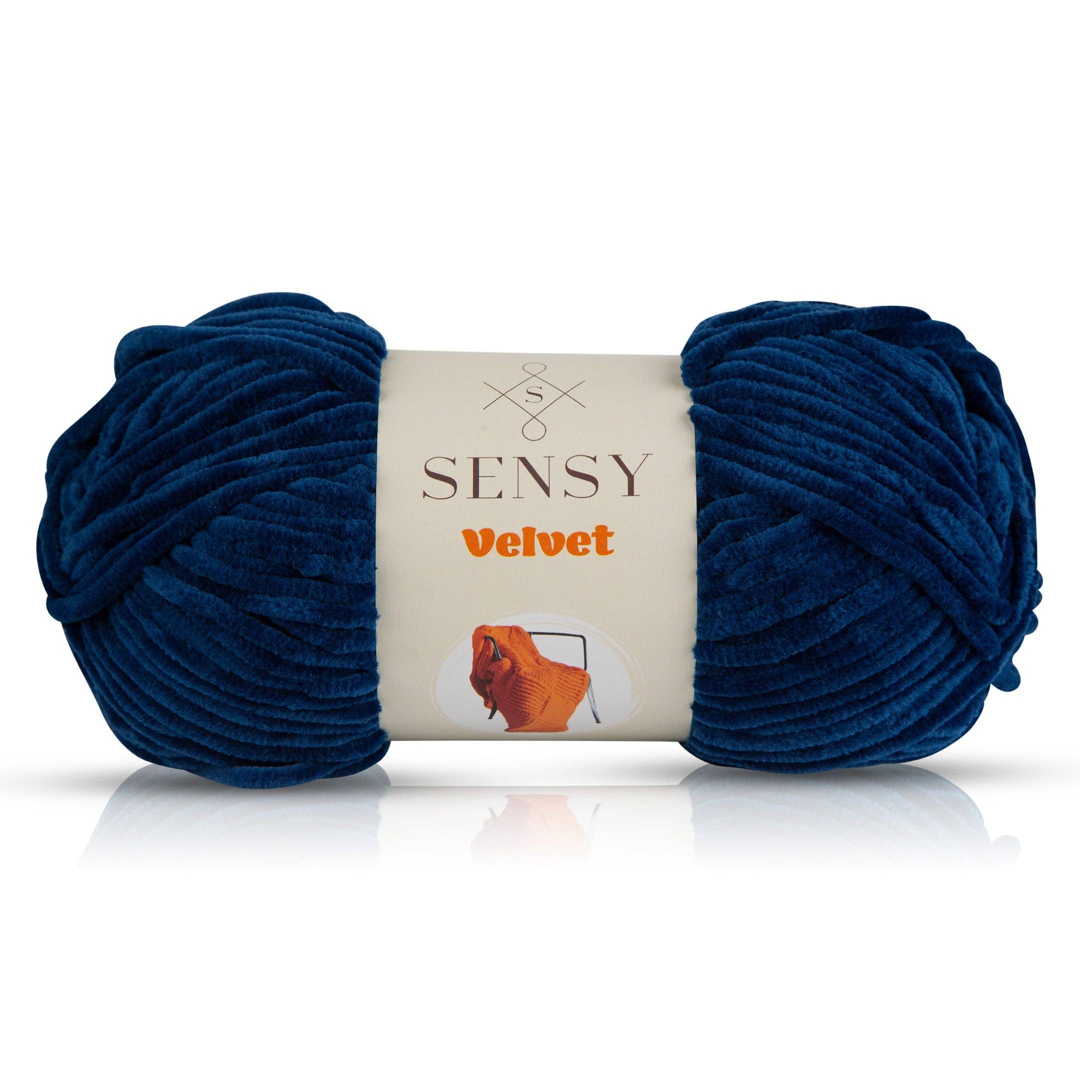 Sensy - Wholesale Yarn - Sensy Velvet Yarn, Blanket Yarn, 3.5 oz, 132 Yards, Gauge 5 Bulky10