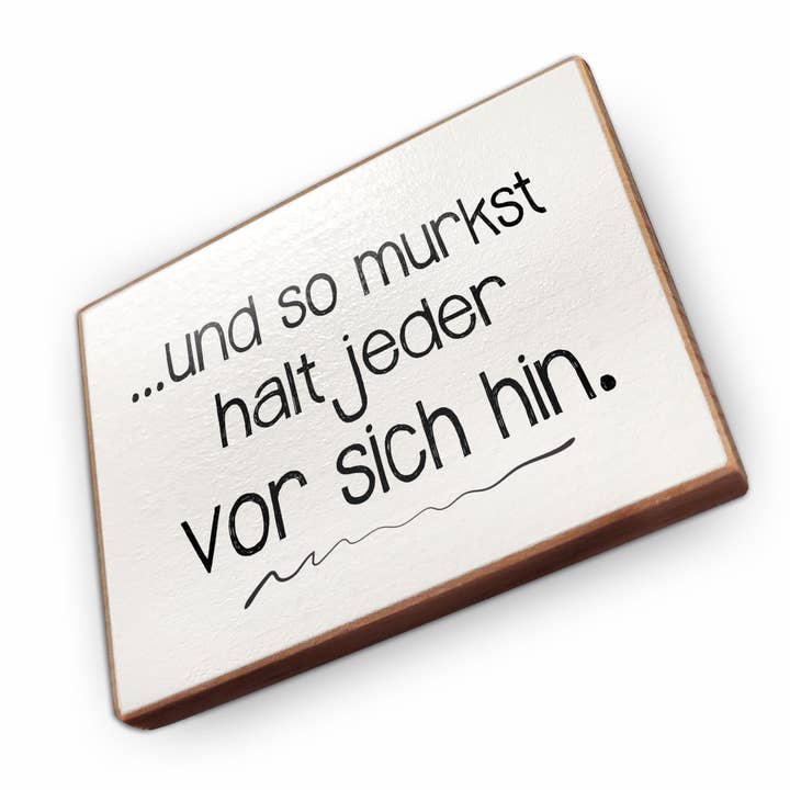 Magnete da frigorifero in legno di faggio - E così ognuno fa a modo suo per la vendita all'ingrosso da parte di wammi