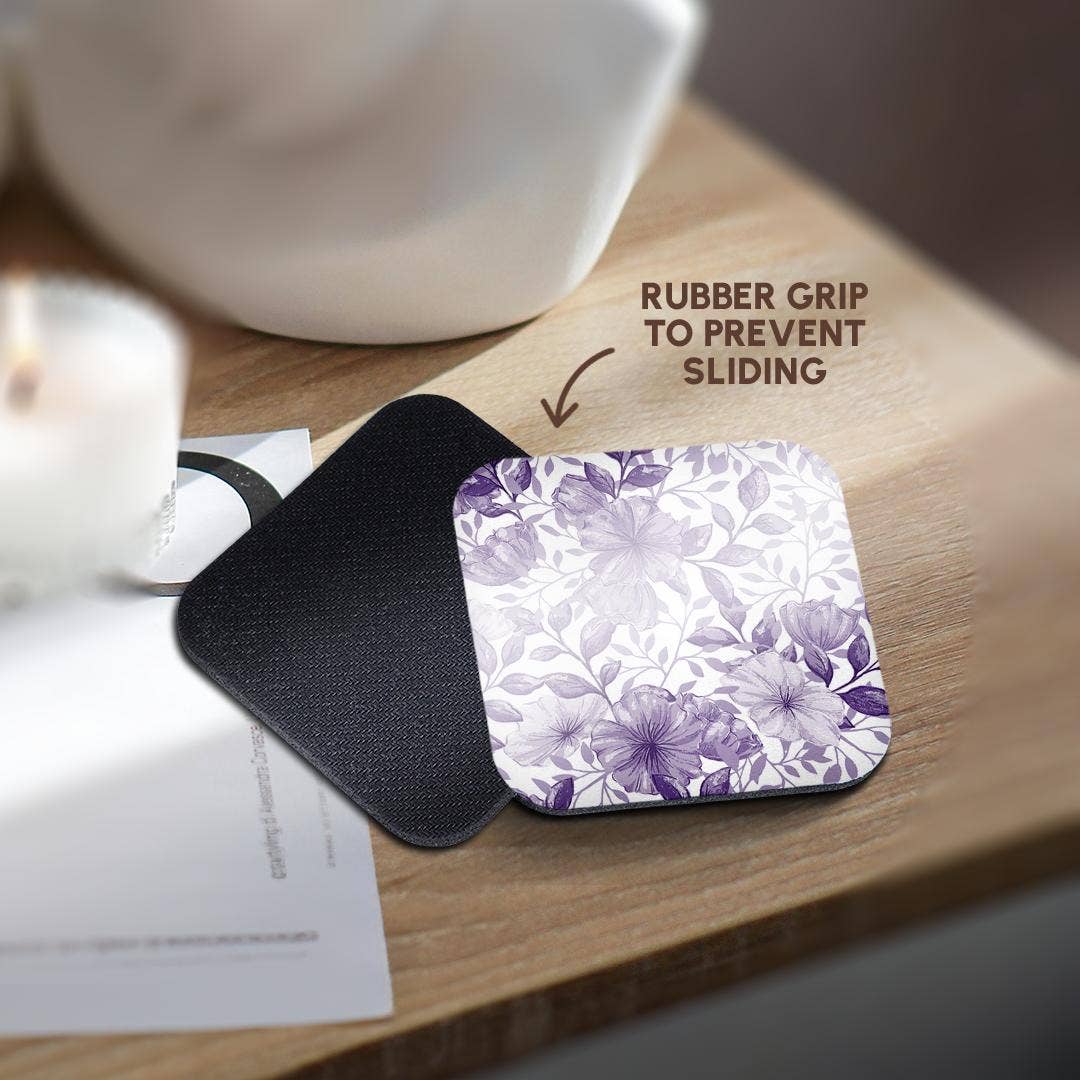 3dRose - Wholesale Coasters - 3dRose, Pretty Purple Petunia Flower Pattern, Coaster10