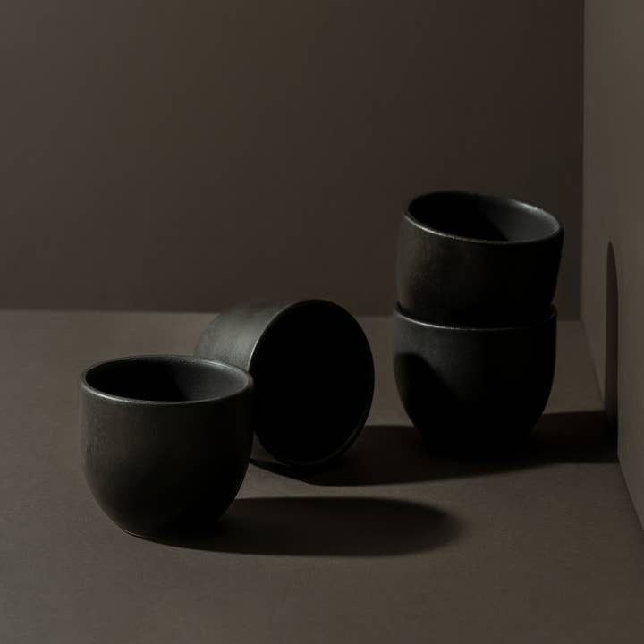 GHARYAN Stoneware & Olive Wood Tableware | Ships from USA - Wholesale Coffee/Tea Cup - Handmade Stoneware Coffee Cup | Dadasi 6.7 oz4