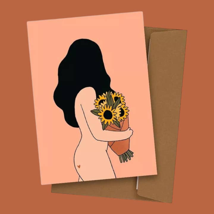 Tarjeta postal Girasoles para venta al por mayor de POSE