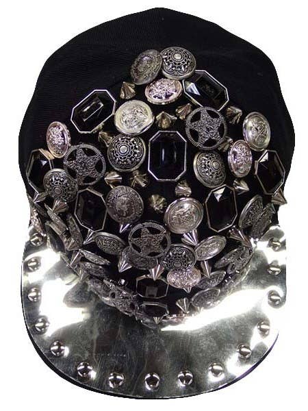 Cap Zone - Wholesale Flat Brim Cap - Unisex - Punk Rock Heavy Metal Studded Snapback1