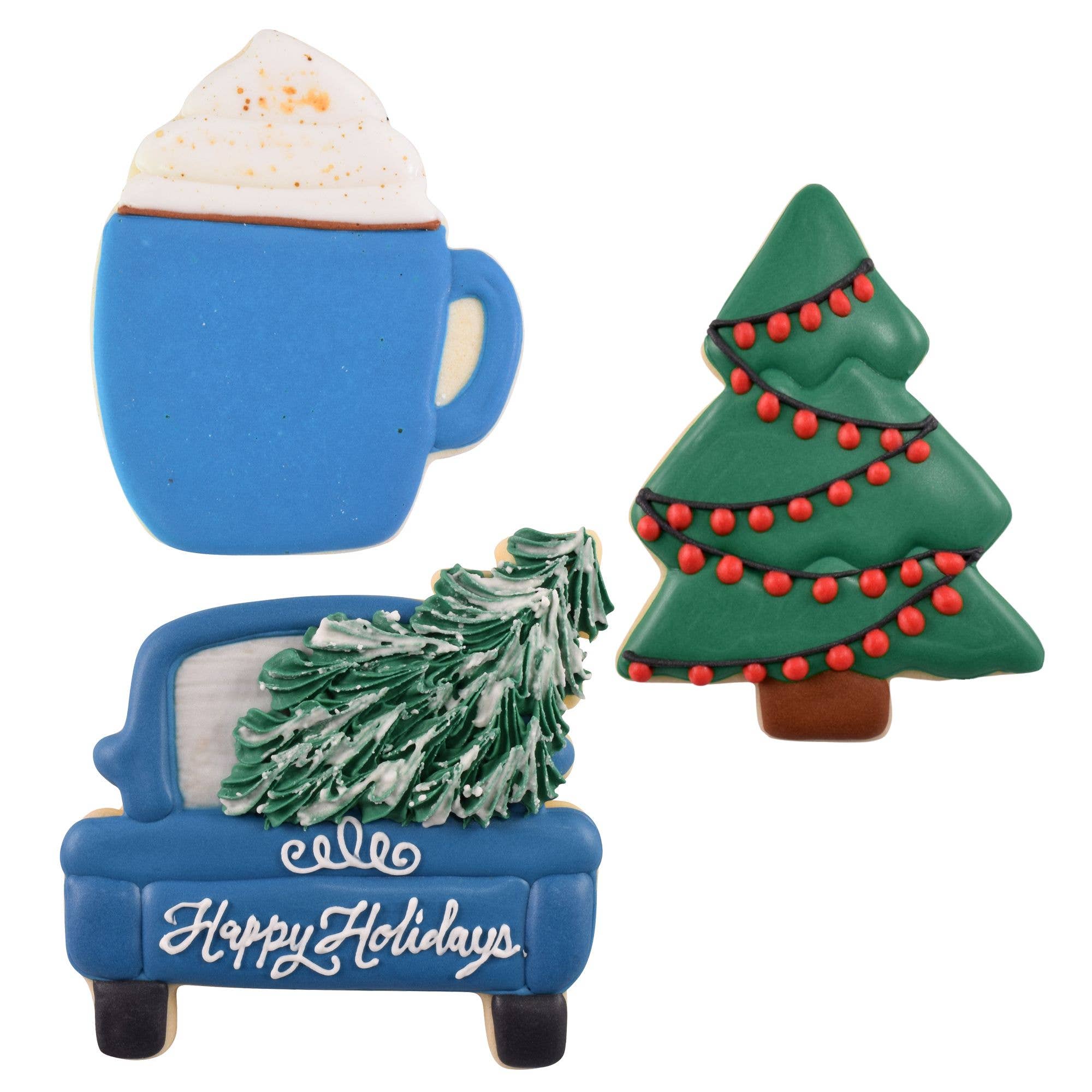 R&M International - Wholesale Cookie Cutter - Tree Farm 3 PC Cookie Cutter Set2