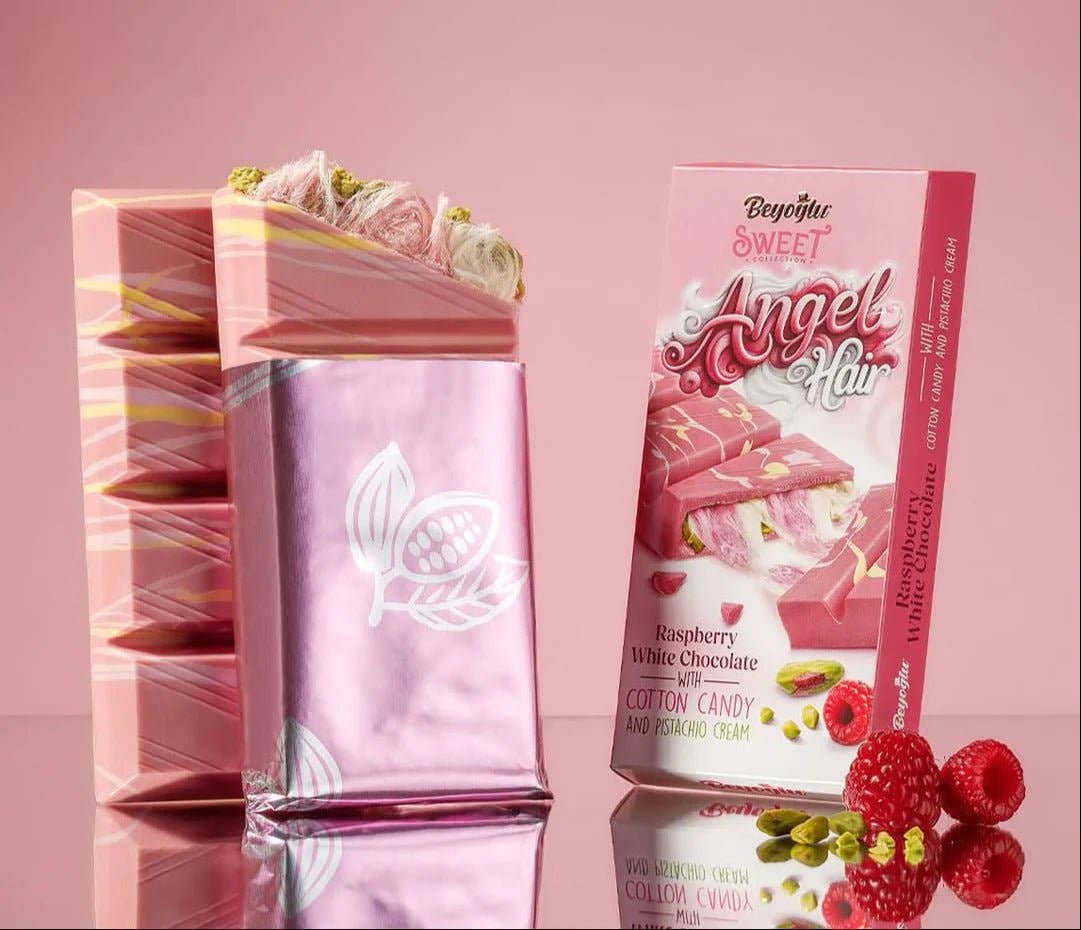 Aladdin – wholesale Chocolate-covered sweets – Beyoglu Angel Hair Raspberry Chocolate Cotton Candy Turkish5