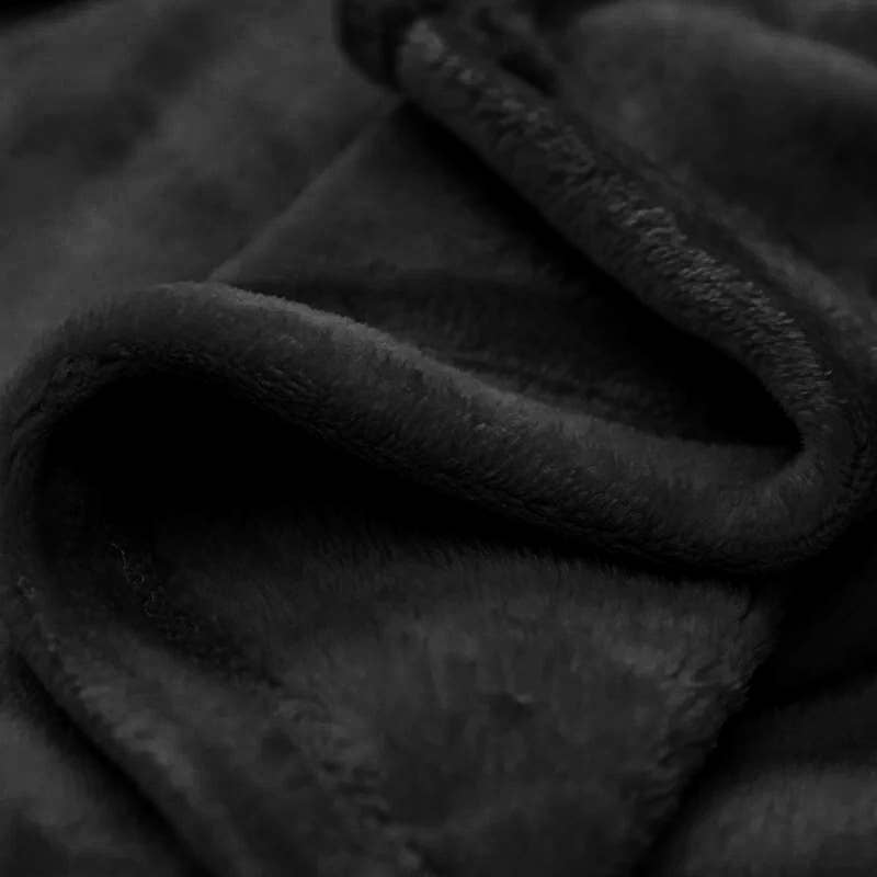 home mart goods – Großhandel Überwurfdecke – 50"x60" Schwarze Weiche Warme Gemütliche Bettdecke2