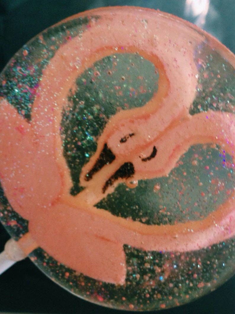 A Secret Forest - Wholesale Lollipop - Fondant Flamingo Lollipops3