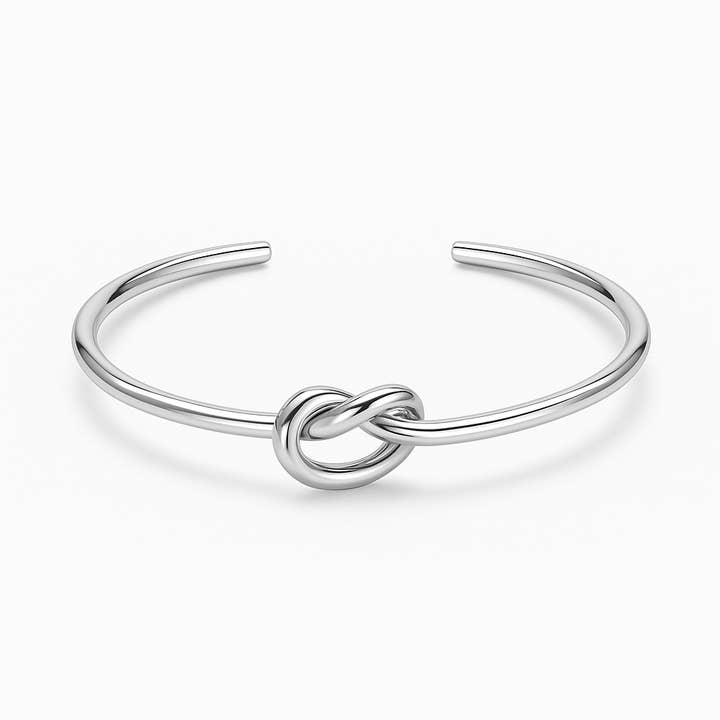 Sterling Silver Knot Cuff for wholesale by De Mexico