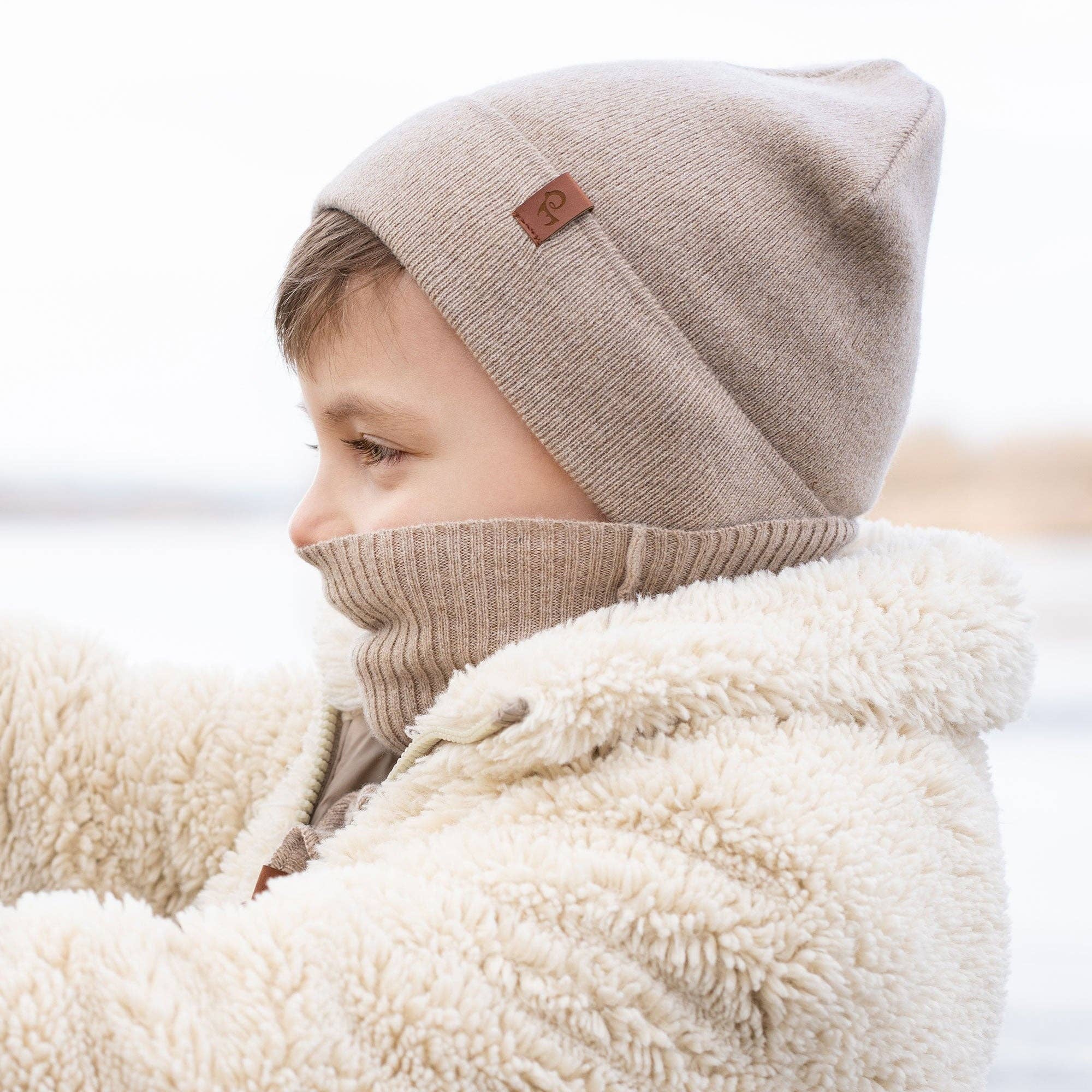 menique – Gorro - Crianças por atacado – Gorro Infantil em Tricô de Merino e Cashmere2
