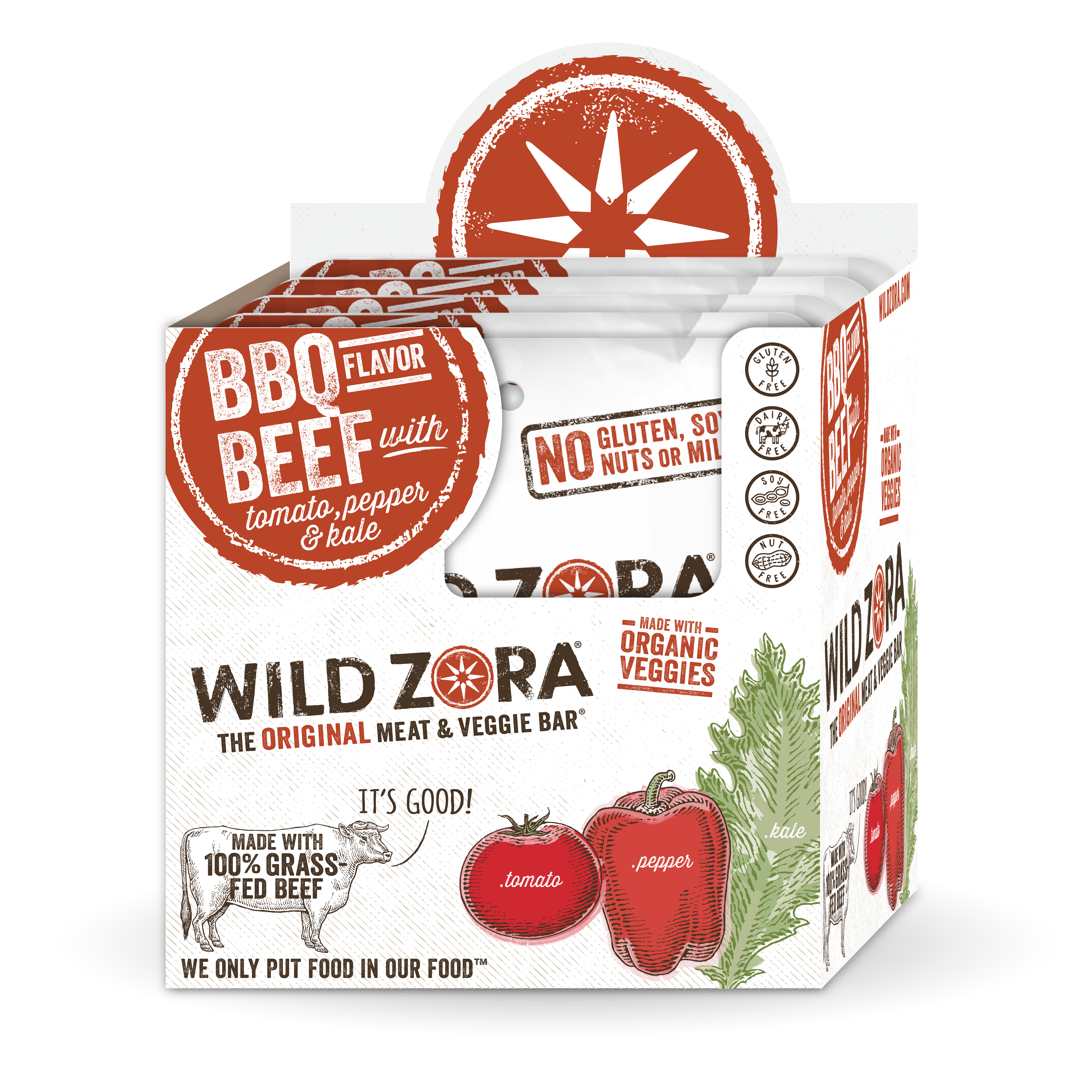 Wild Zora - Wholesale Shelf Stable Prepared Meal - BBQ Beef Bar 10-pack2