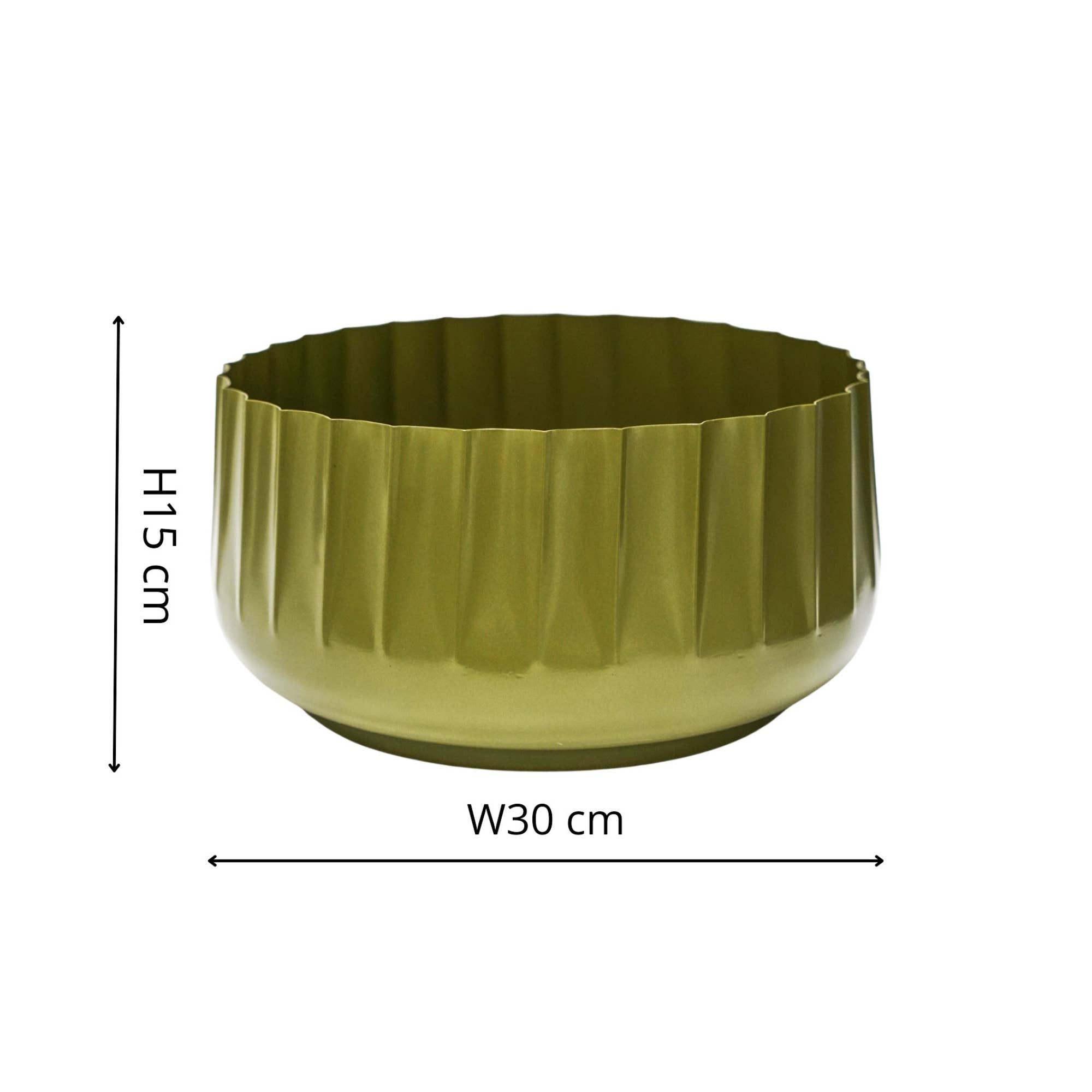 Ivyline – wholesale Plant pot – Hudson Corrugated Bowl Planter2