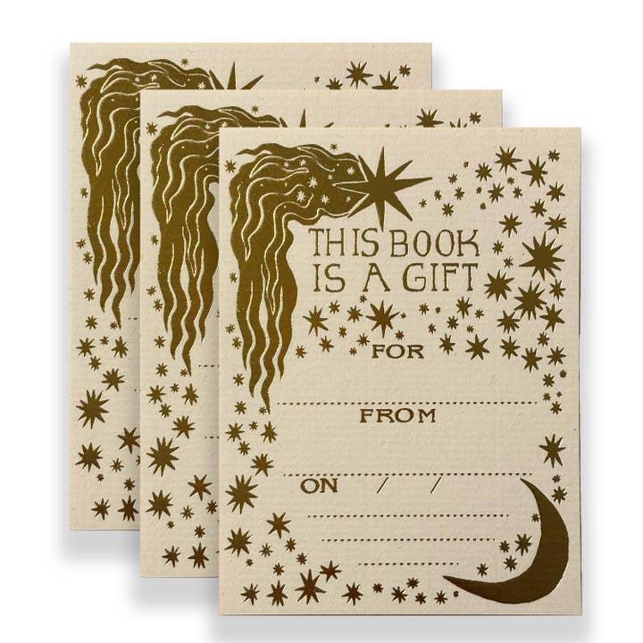 Lillian Melcher - Wholesale Book Plate - Set of Three Celestial Book Plate Stickers3