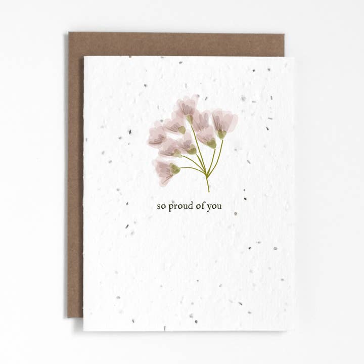 Plantable Greeting Card - So Proud Of You for wholesale by The Good Card