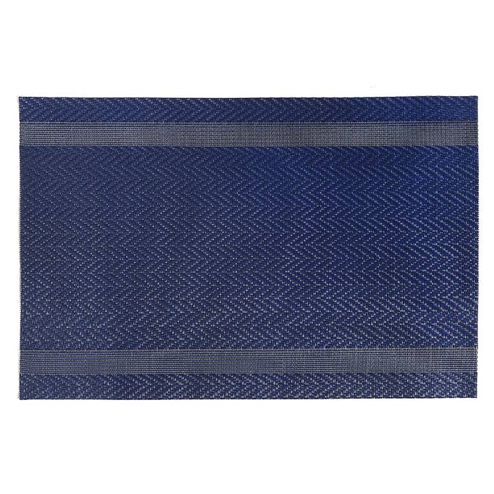 Vinyl Placemat Mackenzie Navy Blue for wholesale on Faire