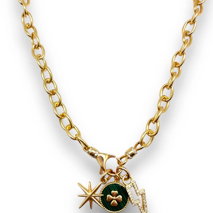 Shiver + Duke - Wholesale Link & Chain Necklace - Medium Gold Rolo Chain1