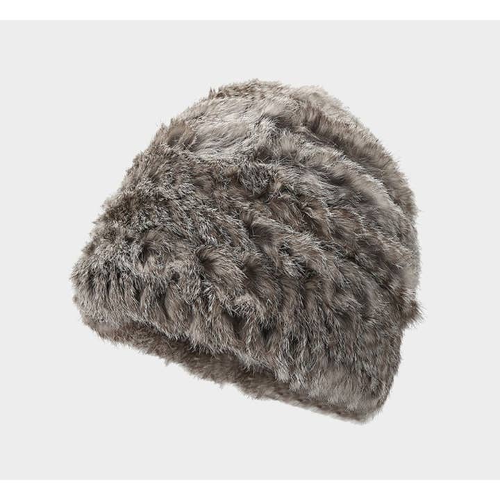 Funkyrel® Atzbranding Limited - Wholesale Bucket hat – Women's - Haila - Soft Plush Full Head Coverage Knitted Bucket Hat4