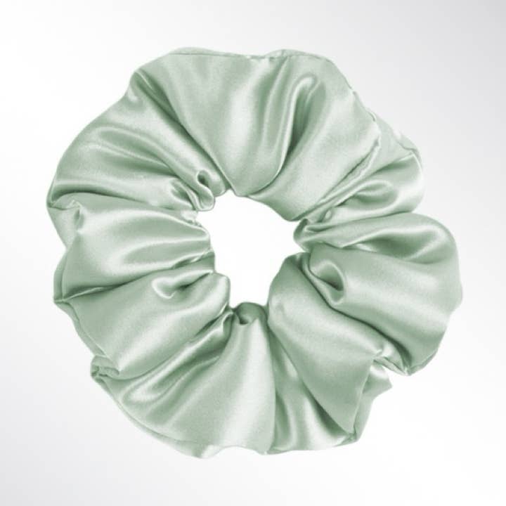 SaySilk™ 19 Momme Silk Padded Pillow Scrunchies - Sea Salt for wholesale by SaySilk™