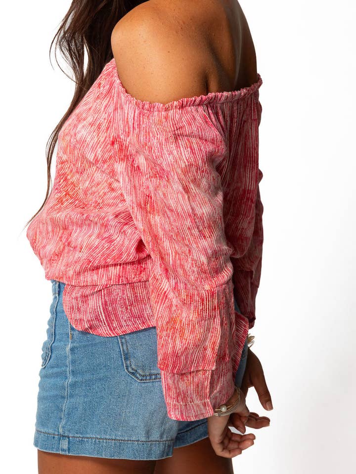 Lovlei - Wholesale Blouse - Women's - Meg Women's Blouse - 100% Rayon Double Bell Sleeves