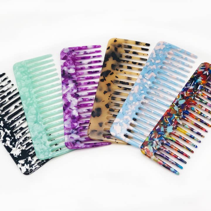 Peigne démêlant sans accroc Accessoire capillaire tendance en acétate pour la vente par Mavi Bandz