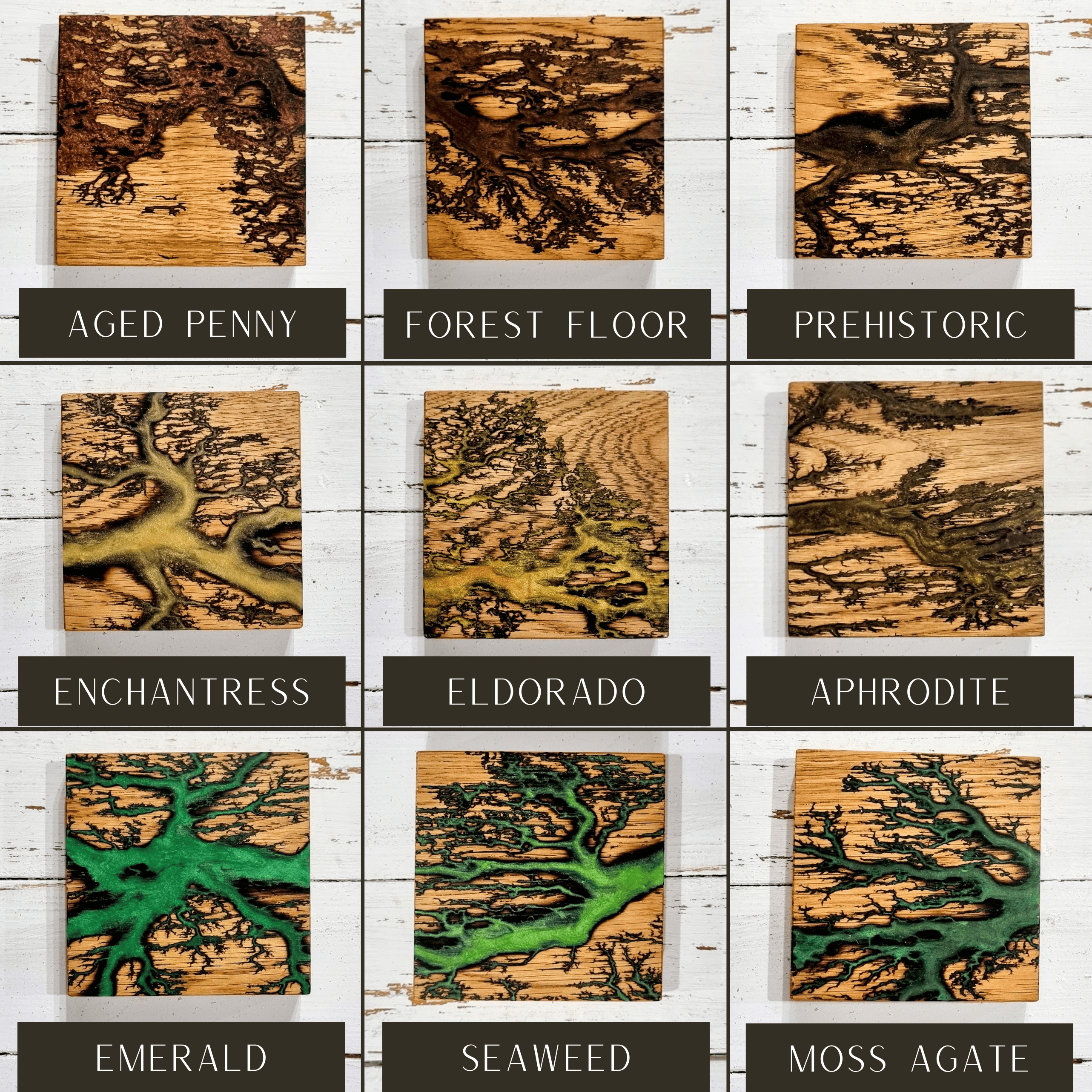 Wildflower Designs – Pendente/pingente individual por atacado – Pendente de figura Lichtenberg artesanal, colar de madeira de carvalho3