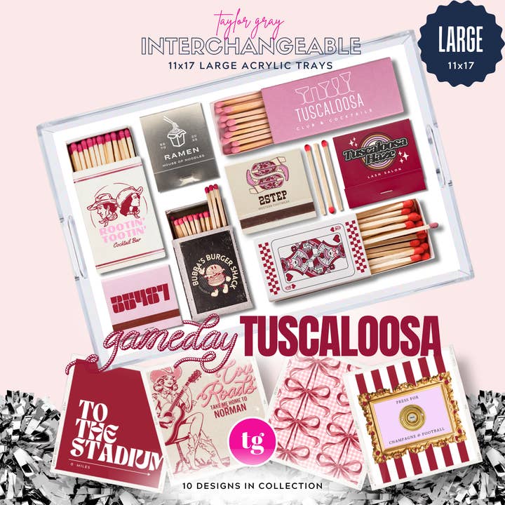 11x17 GAMEDAY TUSCALOOSA insert set of 10 for wholesale by TAYLOR GRAY