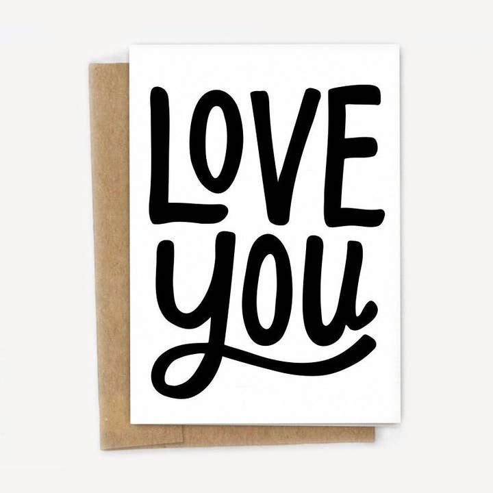 Carte Love You Boldly pour la vente par A Fink & Ink