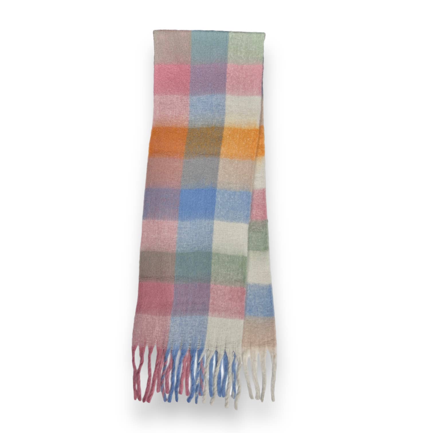 London Scarves - Vendita all'ingrosso Sciarpa - Donna - Sciarpa in morbido tessuto a quadri, 16 colori, rifinita con nappine4