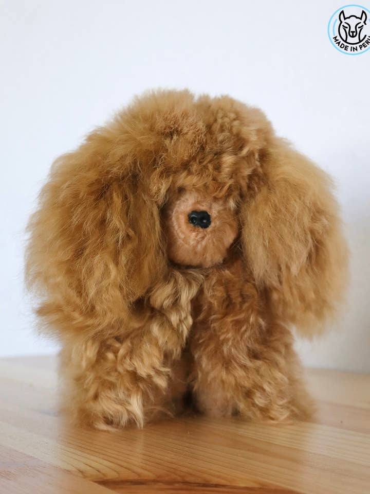 Puppy (wit, bruin, gemĂȘleerd) - 100% alpacahaar voor wholesale door Circle Textile