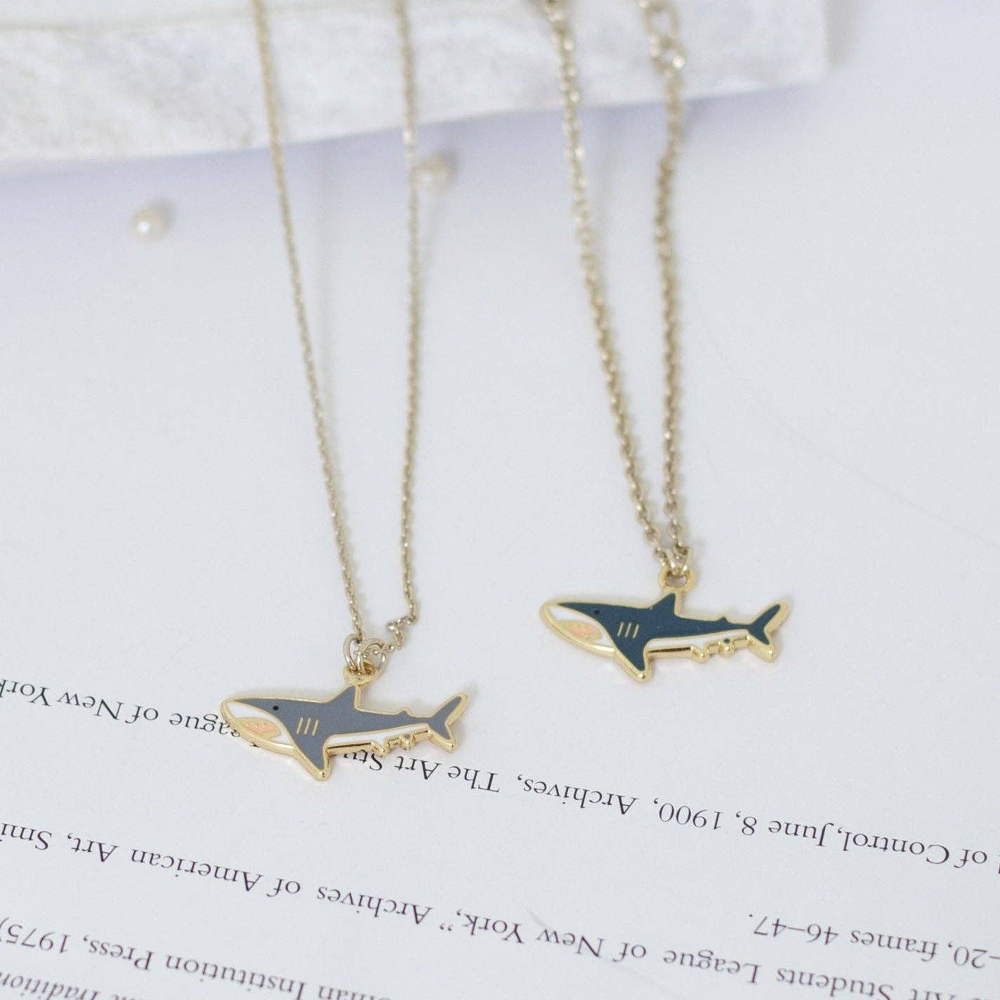 Miss Modi - Wholesale Jewelry Set - Great White Enamel Earrings/ Bracelet/ Necklace3