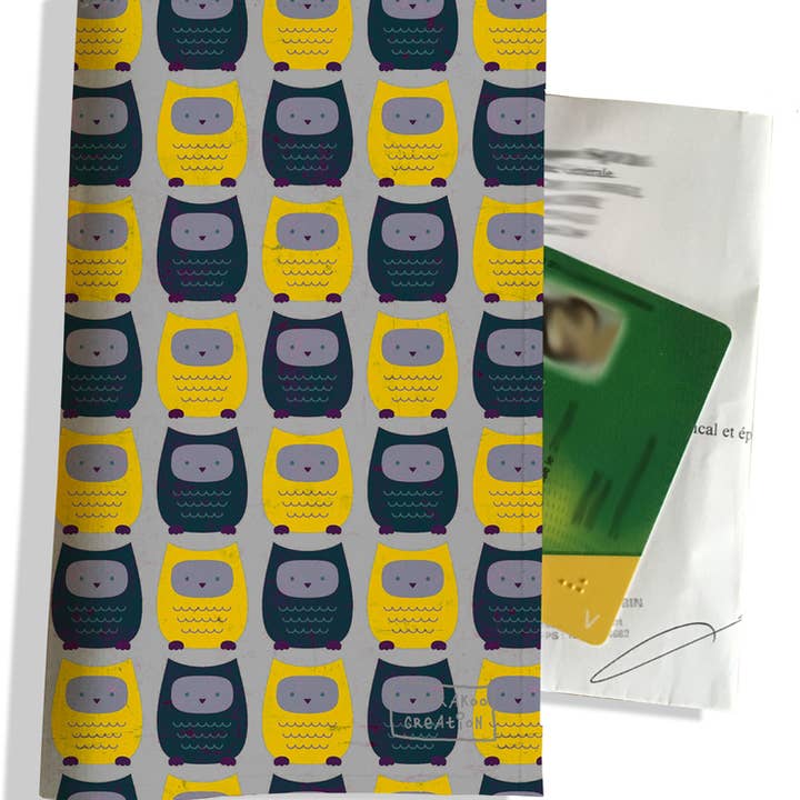 Receptdoosje voor gele en blauwgrijze uilen voor wholesale door BISTRAKOO