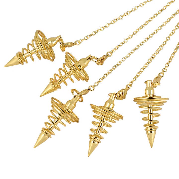 VIGOR - Wholesale Meditation Supplies - Professional Grade Metal Dowsing Pendulum Divination Dower R9