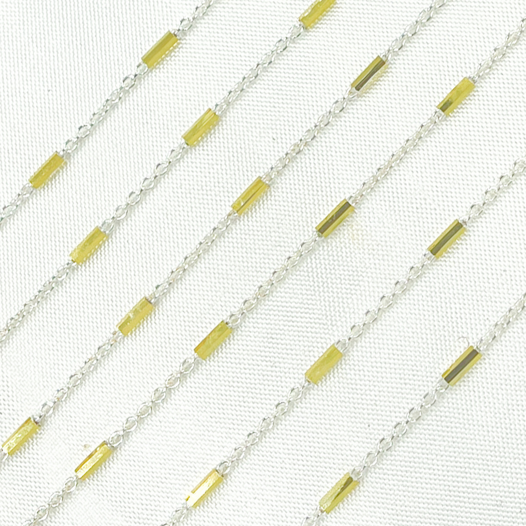 Jewels & Chains - Wholesale Link & Chain Necklace - Z9GS2. Sterling Silver Satellite Gold Plated Tube Chain2