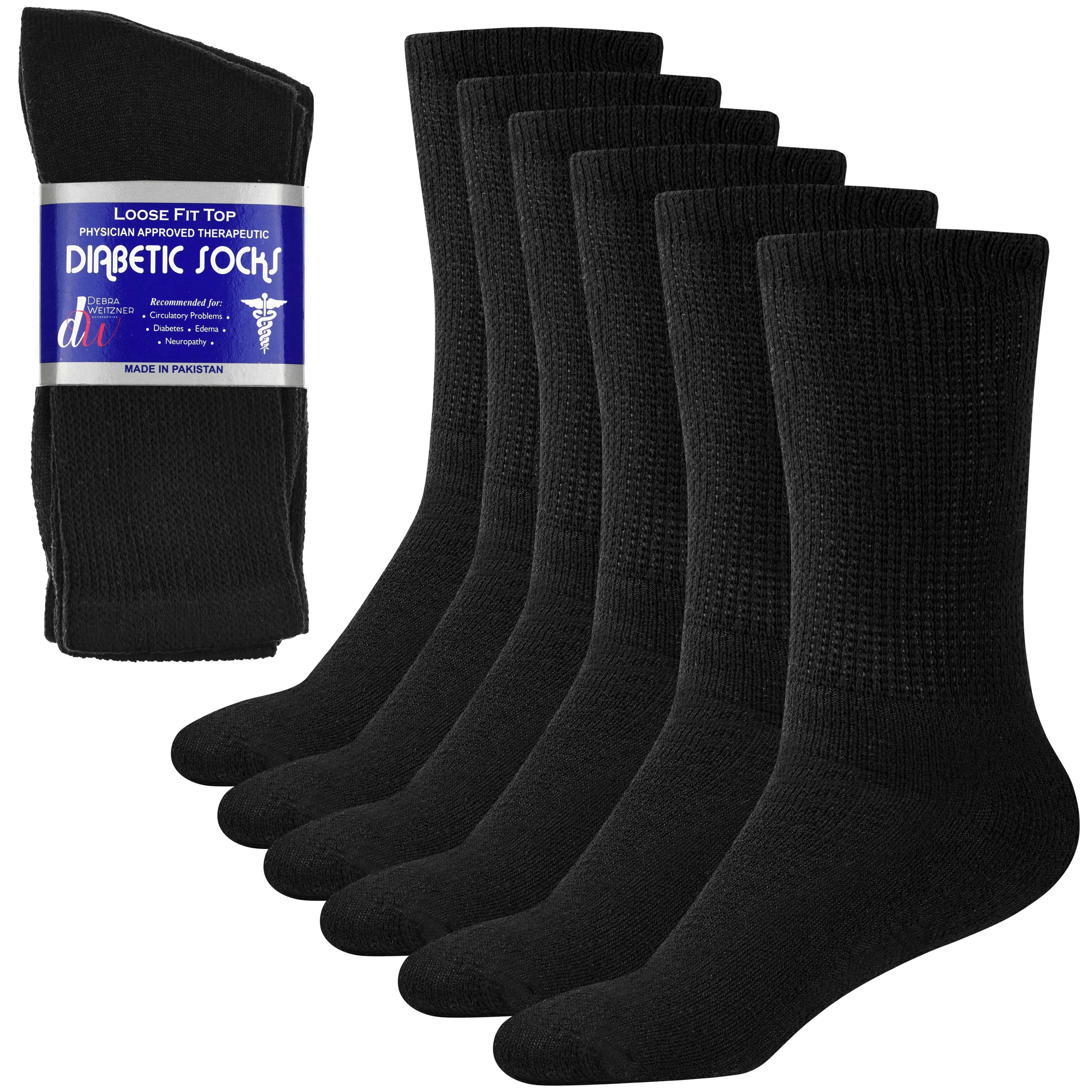 Debra Weitzner - Wholesale Socks - Unisex - Diabetic Crew Socks - 6 Pairs0