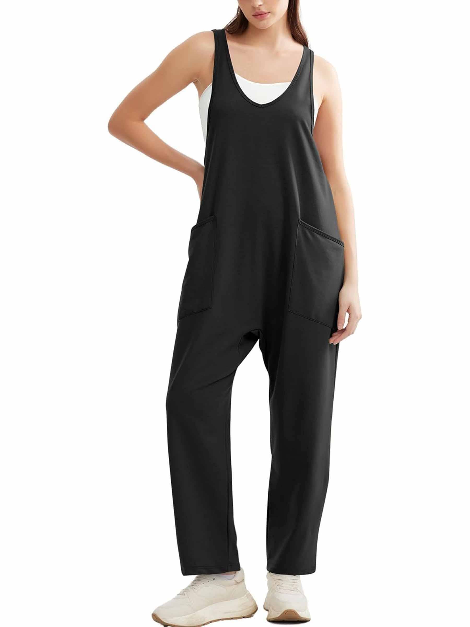 Wholesalesir - Wholesale Jumpsuit - Women's - Pocket Sleeveless Knit Jumpsuit Pants2