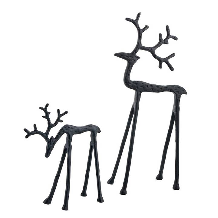 Black Iron Deers - Set of 2 for wholesale by Santa Barbara Design Studio by Creative Brands