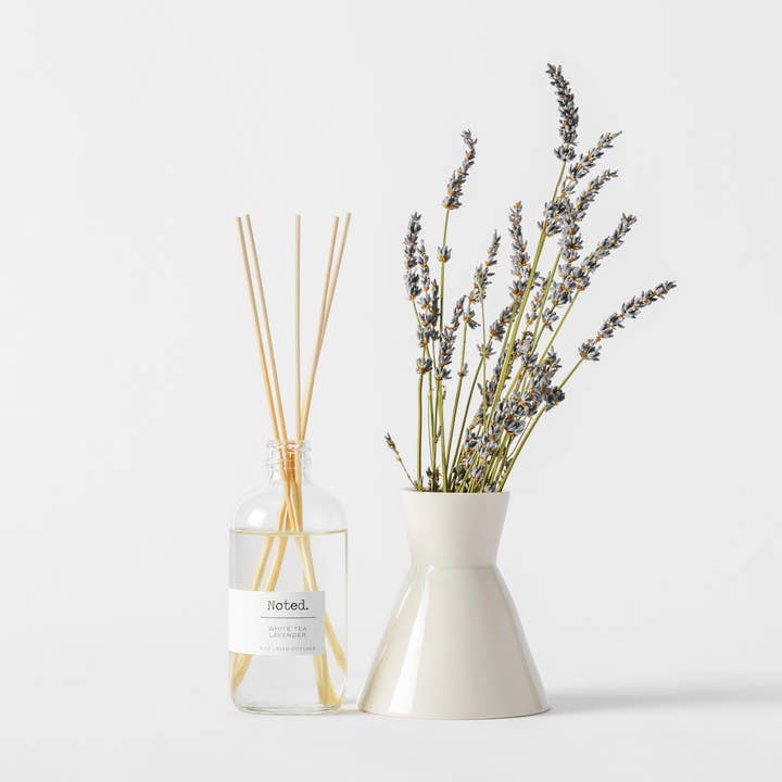 Noted Candles - Wholesale Reed Diffuser - White Tea Lavender Reed Diffuser