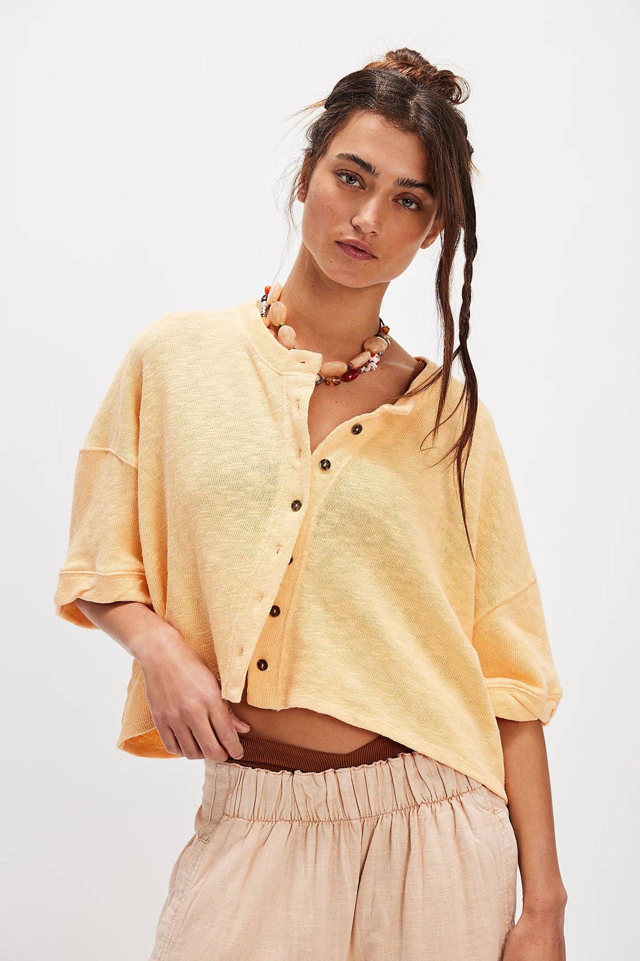 Sweetkama - Wholesale Cardigan - Women's - Ladies Solid Color Midi Sleeves Knitted Cardigan20